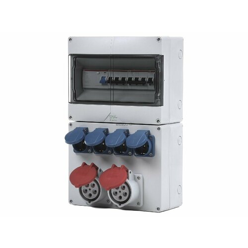 CEE-Socket комбинированное настенное крепление IP44 STV 1224-K16 233584₽