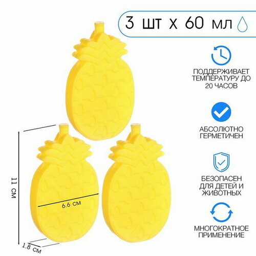 Аккумулятор холода Мастер К. Джекфрут, 60 мл, 11 x 6.6 см, набор 3 шт