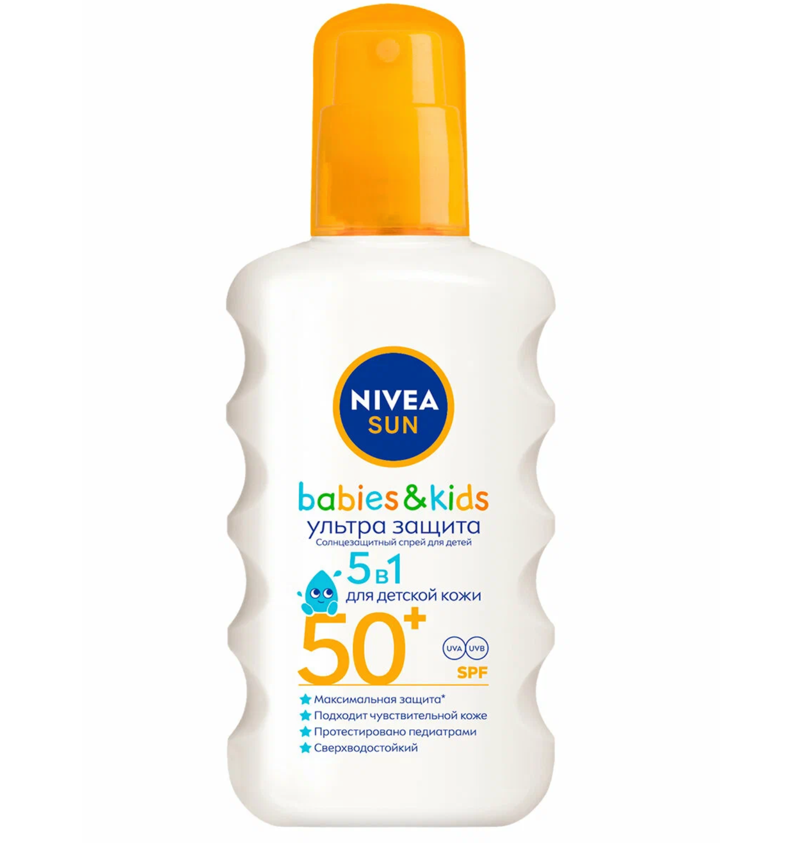 Нивея / Nivea Sun - Спрей солнцезащитный для детей Babies&Kids Ультразащита 5в1 50+SPF 200 мл