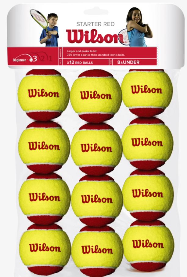 Мяч Wilson Starter Red WRT137100 12 шт. желтый/красный