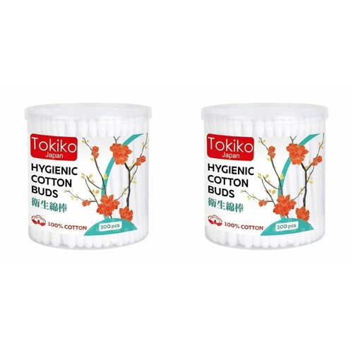 Tokiko Ватные палочки Japan, 200 шт, 2 уп