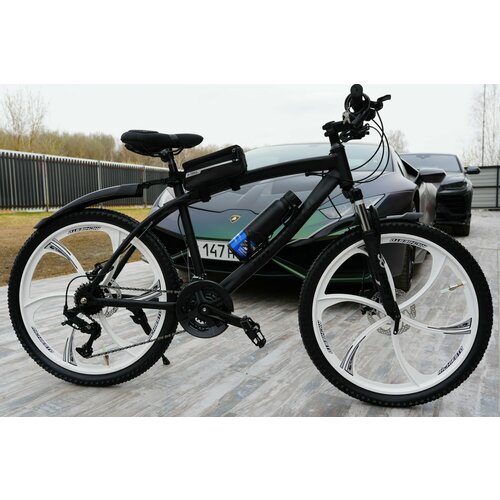 Велосипед Richiesto 24 Литые диски мощность и стиль в одном велосипеде черный с белым 25500₽