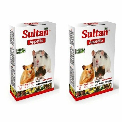 Sultan Полнорационный корм для мелких грызунов Bio Appetite Premium 550 г, 2 уп.