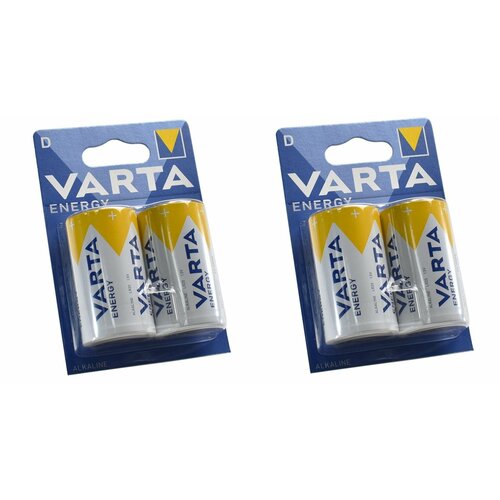 Батарейки Varta LR20 D, 2 шт, 2 уп energizer бат max plus d e95 2 шт бл alkaline 7638900426823