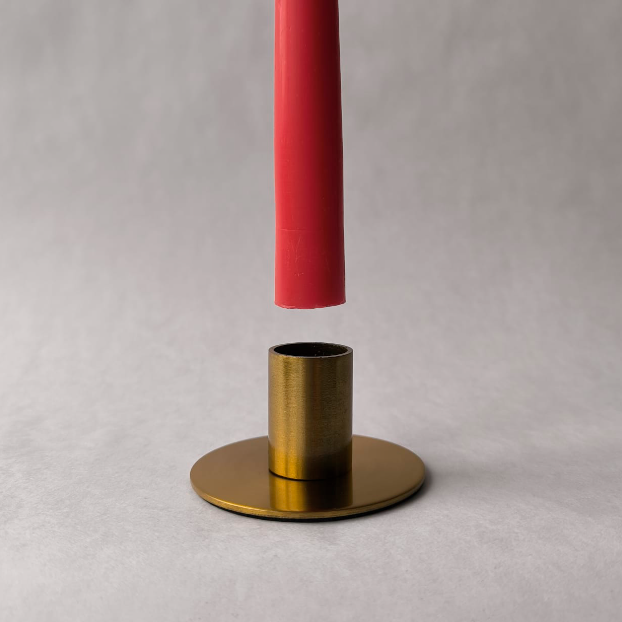 Свечи античные красные H26см столовые, набор 10 шт, Свечмаг