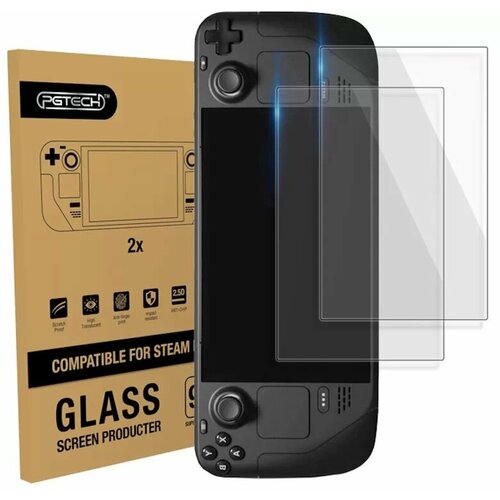 Защитное стекло на экран PGTECH (GP-801) для Valve Steam Deck 2 шт.