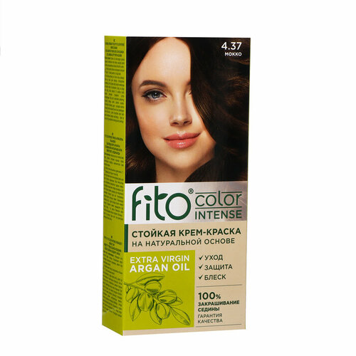 Стойкая крем-краска для волос Fito color intense тон 4.37 мокко, 115 мл (комплект из 8 шт)