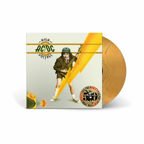 AC/DC - HIGH VOLTAGE (LP 50th anniversary edition, gold) виниловая пластинка ac dc back in black lp 50th anniversary gold виниловая пластинка