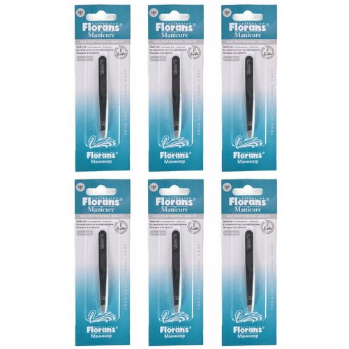 Florans Пинцет косметический Скошенный 75 см 6 шт 1422₽