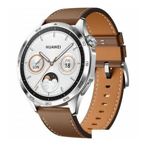 Умные часы Huawei Watch GT 4 46 мм коричневый 2884600₽