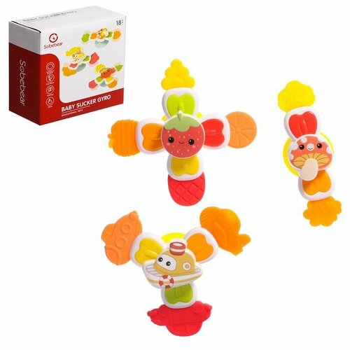 Набор вертушек на присоске Кручу верчу 3 шт 1405₽