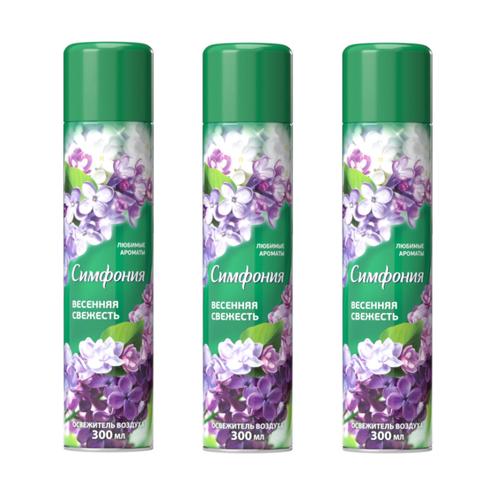 Освежитель воздуха, Симфония, весенняя свежесть, 300 мл, 3 шт