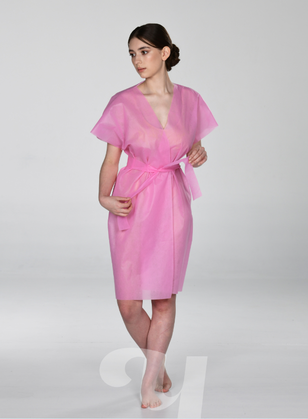 Чистовье Халат-кимоно без рукавов, 30г/м2 10 шт, цвет: розовый