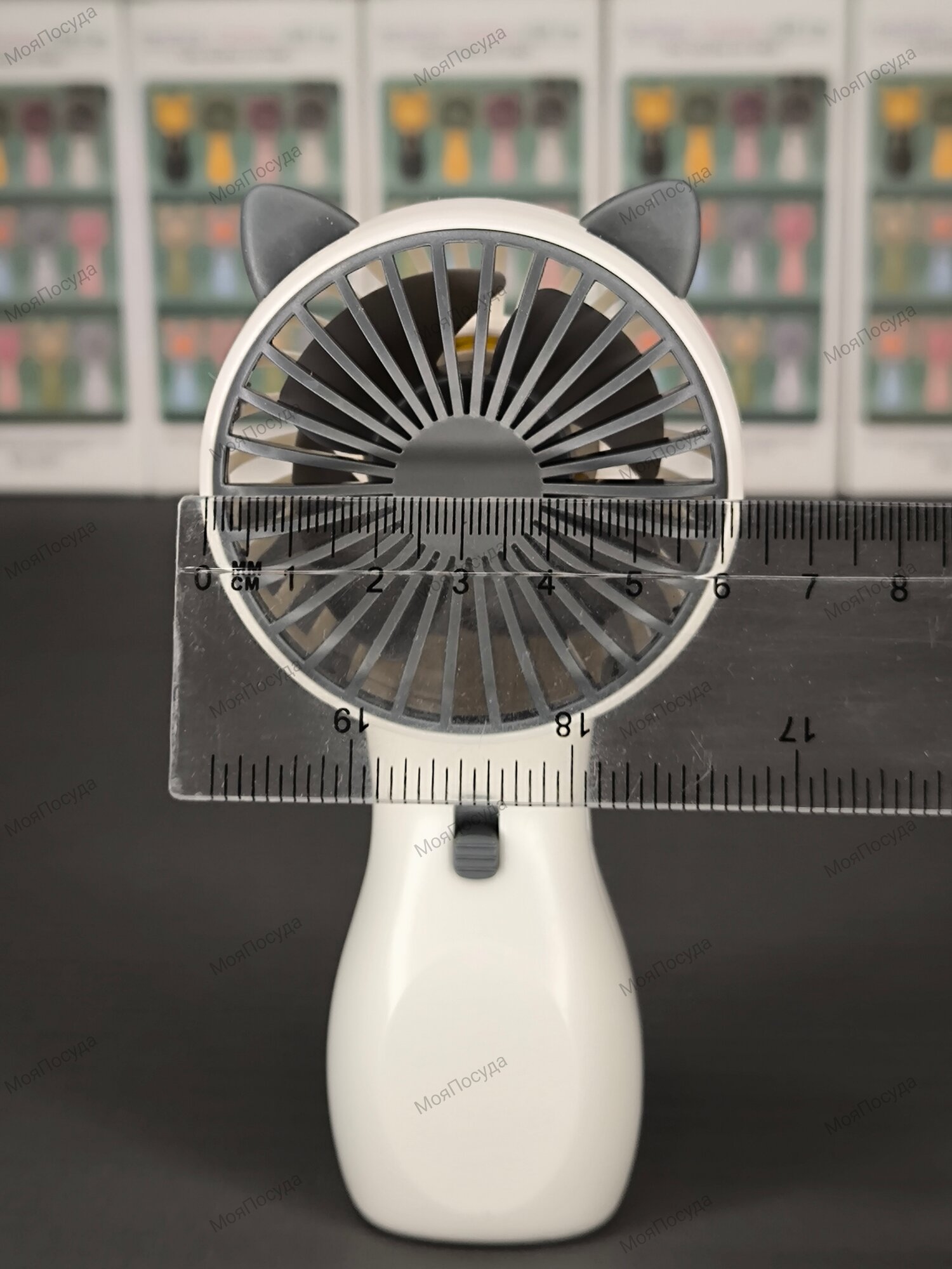 Портативный ручной мини-вентилятор DianDi SQ2237(белый) - фотография № 3