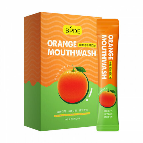 Ополаскиватель для полости рта Bpde со вкусом апельсина 10 мл х 20 шт 295₽