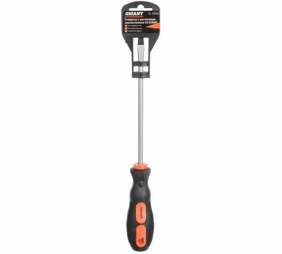 Отвертка плоская шлицевая Gigant SL 6x150 с магнитным наконечником GS SL6150