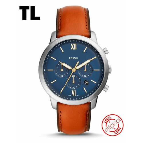 Наручные часы FOSSIL Townsman, синий наручные часы fossil townsman синий черный