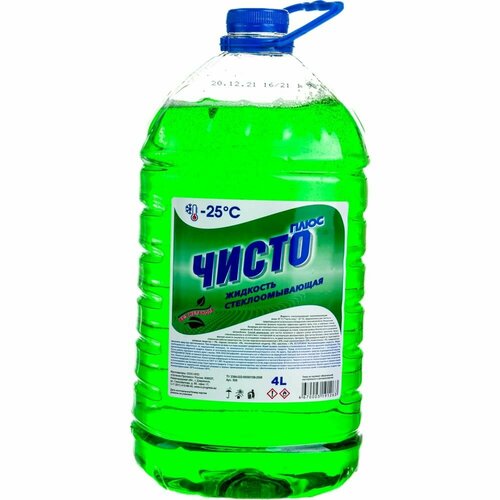 Стеклоомывающая жидкость Sintec Чисто Плюс -25 С 4л ПЭТ 505 1313₽