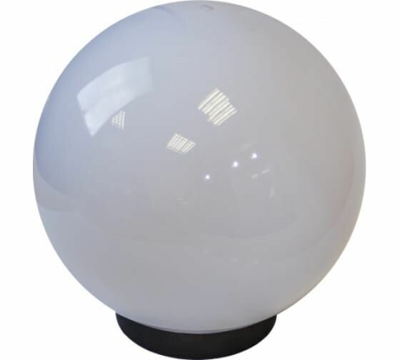 Садово-парковый светильник ЭРА НТУ 01-100-301 шар опаловый на опору/кронштейн D 300mm IP44 Е27 100 Вт Б0048737