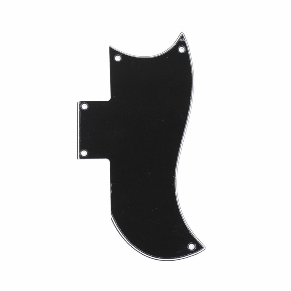 Панель (pickguard) Musiclily для SG 3 слоя черная (MX1398BK)