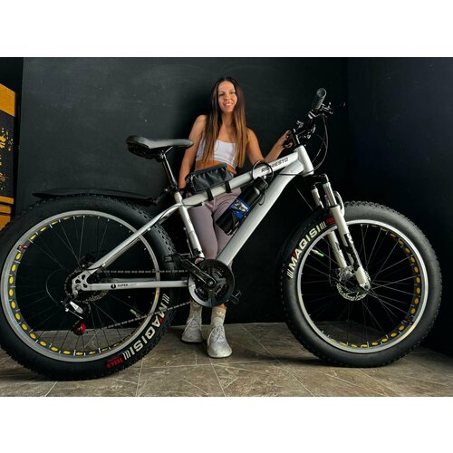 Велосипед Фэтбайк SPR Richiesto 26 Горный Спортивный Взрослый Подростковый серый глянец 27200₽