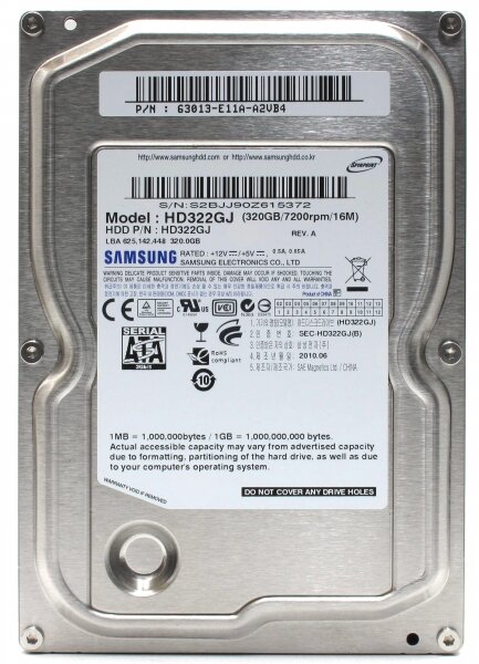 Жесткий диск Samsung HD322GJ 320Gb SATAII 3,5" HDD