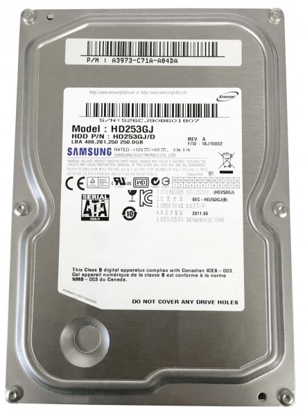 Жесткий диск Samsung ST250DM001 250Gb 7200 SATAII 3.5" HDD
