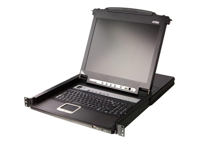 Квм консоль ATEN 8-Port PS/2-USB VGA Single Rail 17.3" 1920 x 1080 @ 60 Hz LCD KVM Switch (CL5708MW-ATA-RG)