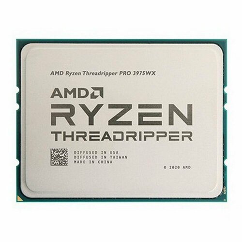 Процессор AMD Threadripper PRO 3975WX sWRX8, 32 x 3500 МГц, OEM процессор amd ryzen threadripper pro 3995wx swrx8 64 x 2700 мгц oem