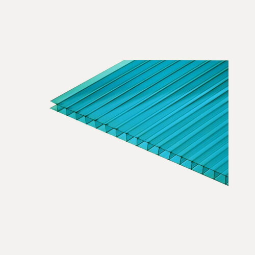 Изображение товара Сотовый поликарбонат, толщина 4 мм, бирюза, 2,1х12 м, для теплицы