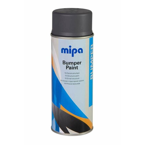 Аэрозольная структурная краска для бамперов Mipa Bumper-Paint-Spray серая 1050₽