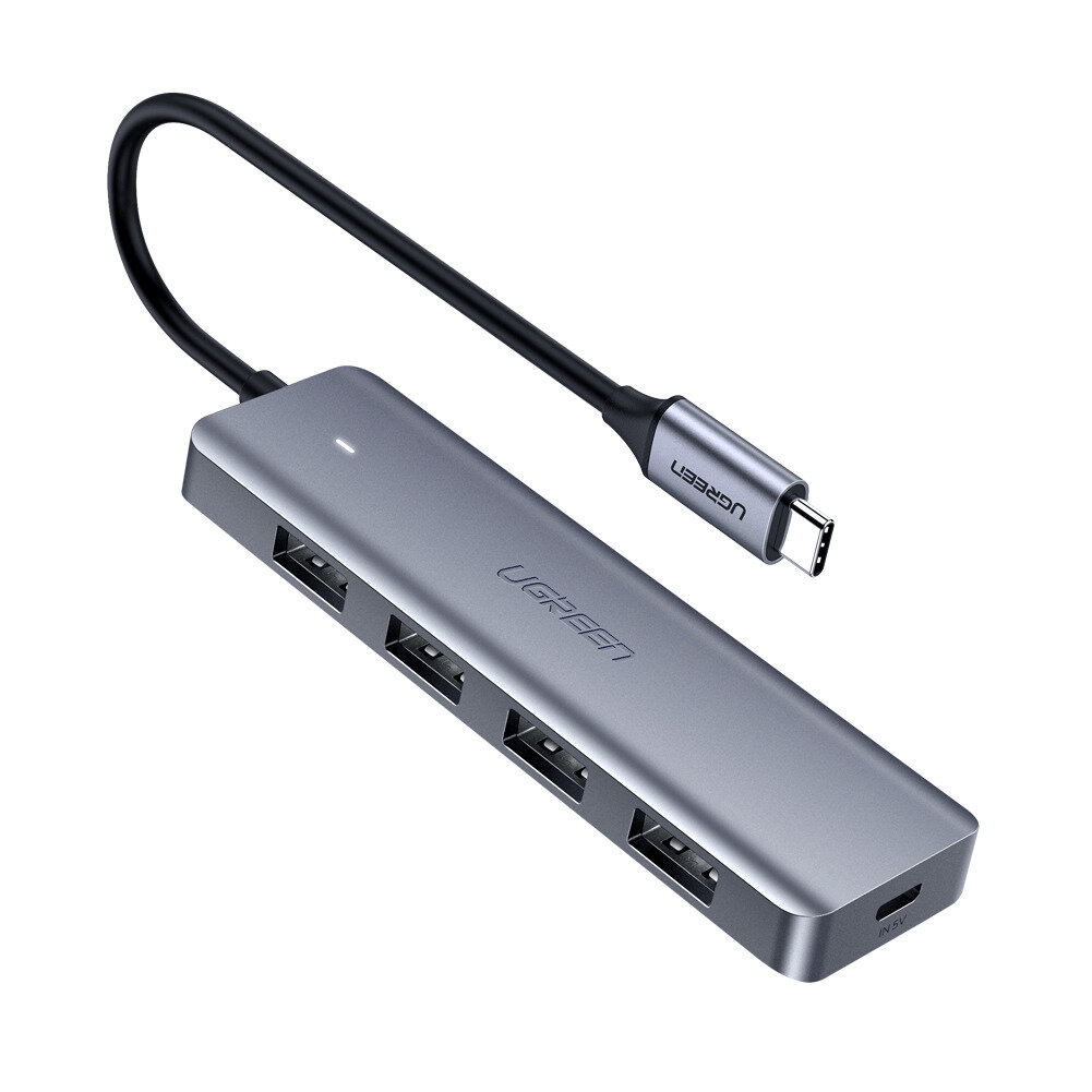 UGREEN. USB-концентратор (хаб) 4 в 1 Type C, 4 x USB 3.0 (70336)