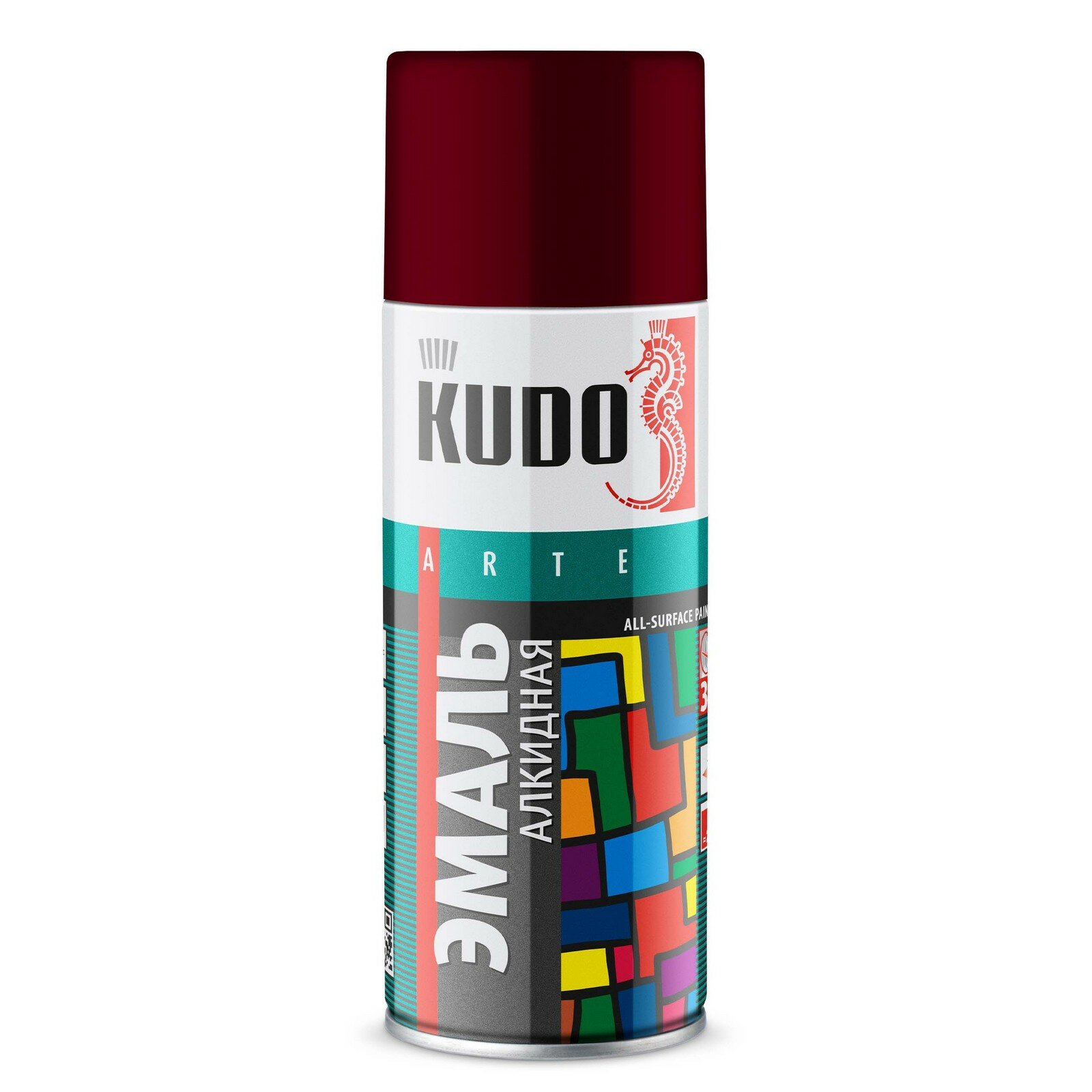 Краска KUDO бордовая 520 мл аэрозоль