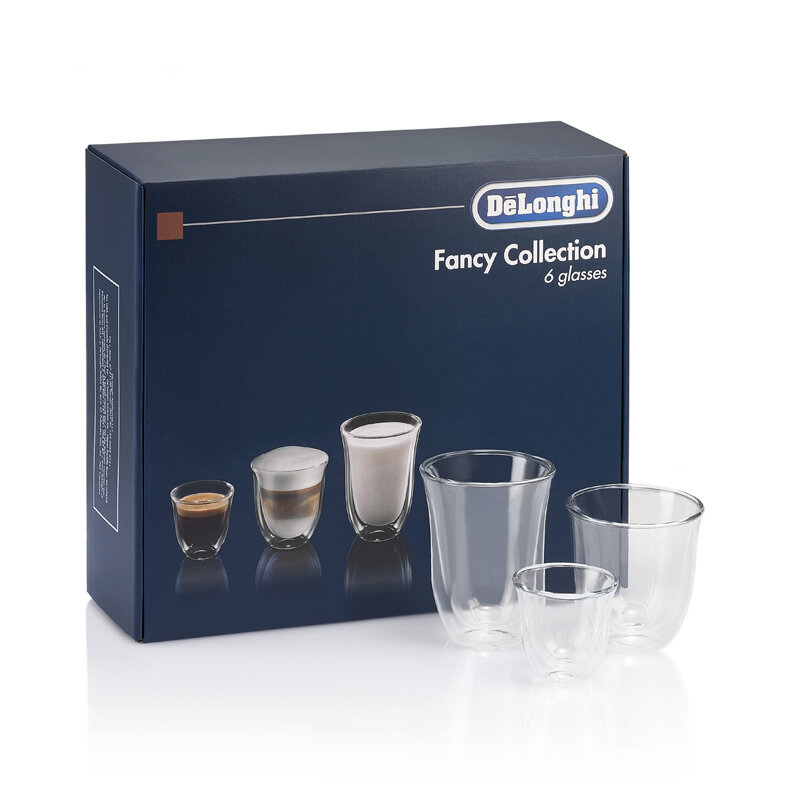 Набор стаканов De'Longhi Mix Glasses Set DLSC302, 6 шт, прозрачный