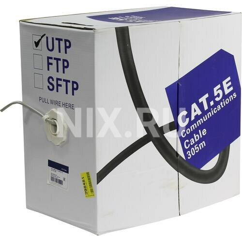 Кабель UTP 5bites UT5710-305A, бухта 305 метров