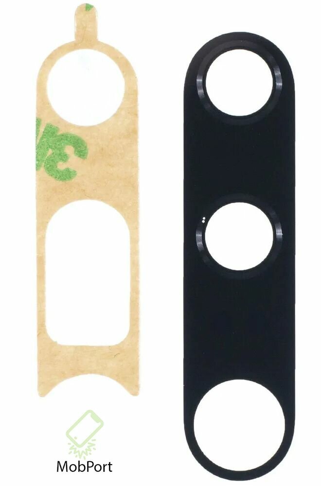 Стекло камеры, для Xiaomi Mi Note 10 и 10 Pro, чёрное, 38х10х2 мм