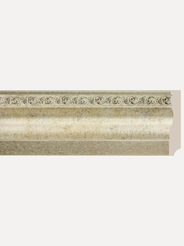 Изображение товара Плинтус потолочный Молдинг на стену декор, 1100х95х14 мм Античная платина - 2 шт.
