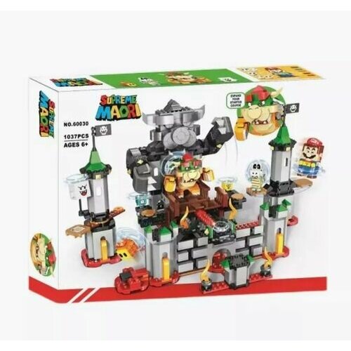 Конструктор Решающая Битва В Замке Боузера Супер Марио, 1037 деталей