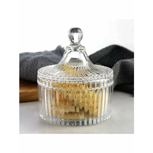 Конфетница с крышкой средняя
