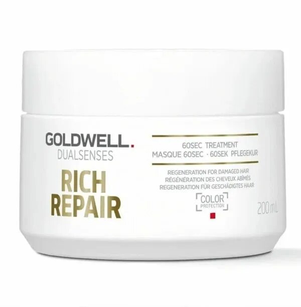 Маска для волос GOLDWELL RICH REPAIR Уход для поврежденных и ломких волос за 60 секунд 200 мл
