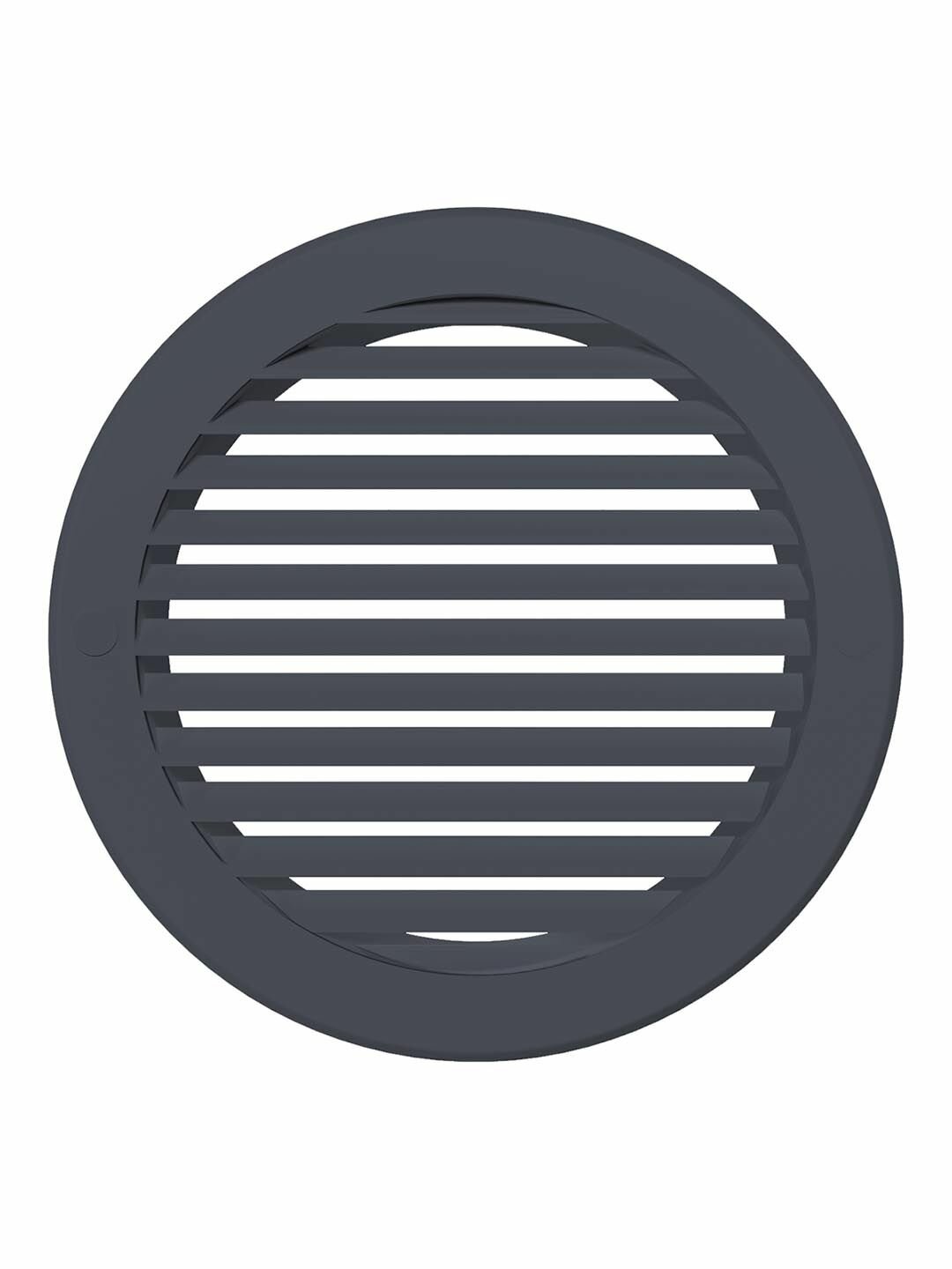 Решетка вентиляционная круглая Era 15РКН Gray, серый ASA-пластик, D150 мм, наружная D186 мм — фото 1