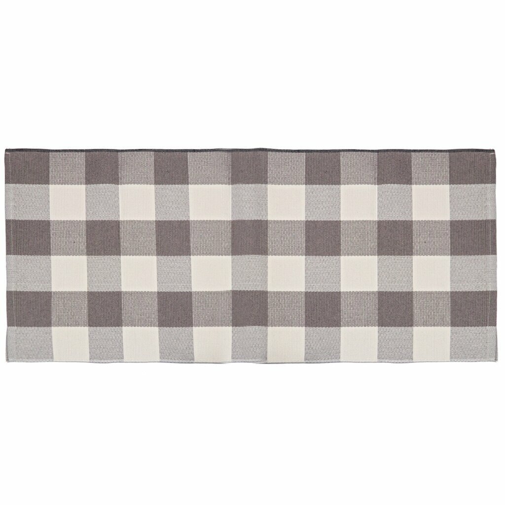 Ковер интерьерный хлопковый серый 0.6х1.3 м Китай Y4-6808 для дома и комнаты