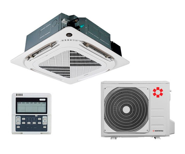 Кассетный кондиционер Kentatsu KSVT140HFAN3R/KSUT140HFAN3L