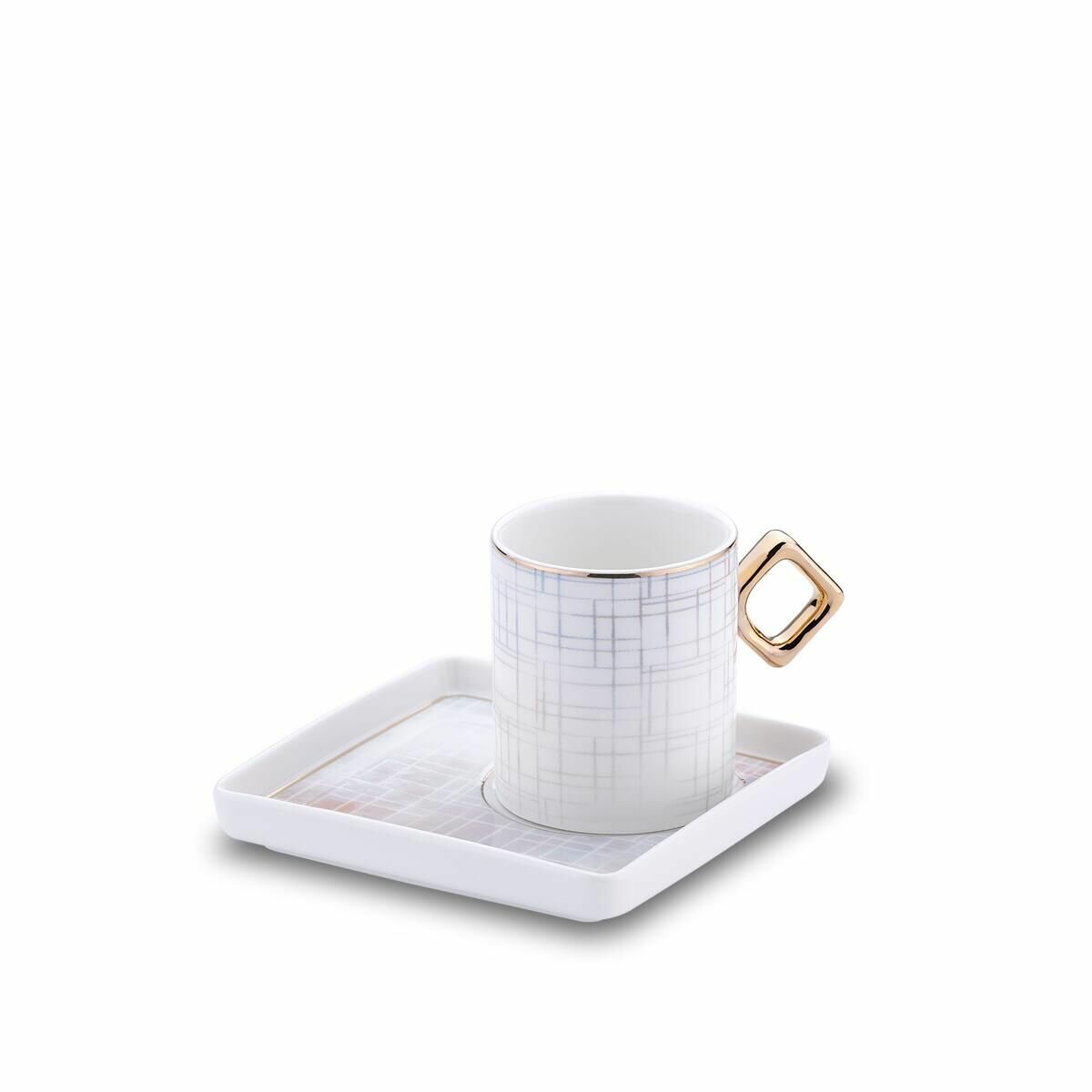 Набор чашек с блюдцем Korkmaz EVA на 2 персоны