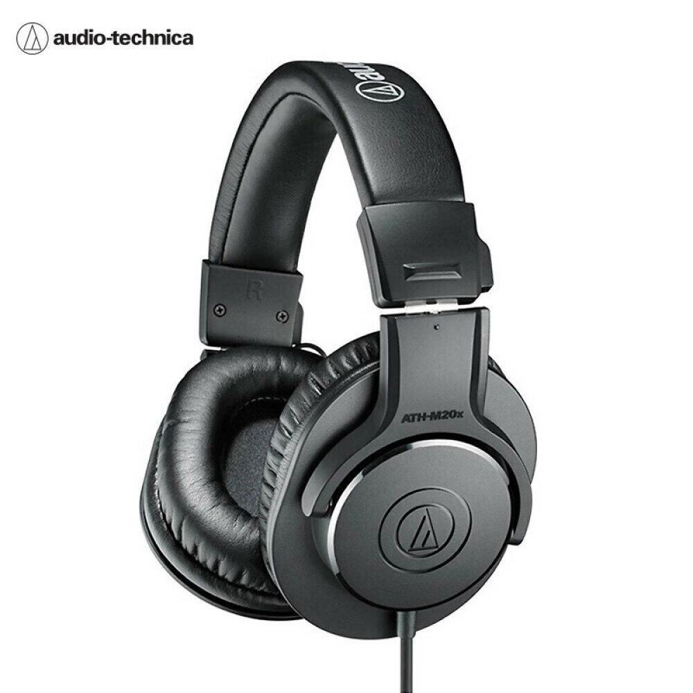 Проводные наушники Audio-Technica ATH-M20x  Высококачественные наушники для мониторинга и аудиозаписи черный