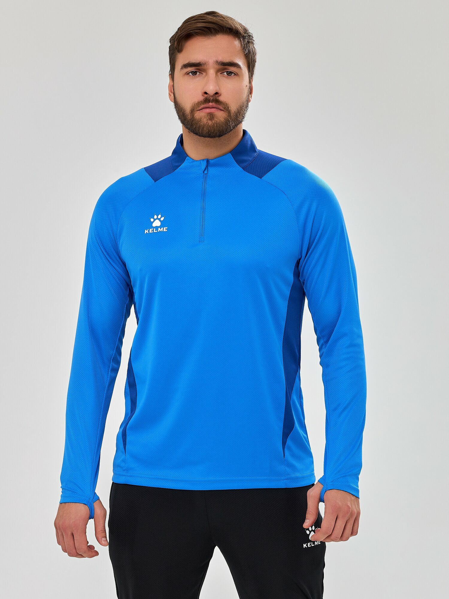Джемпер Kelme Zippered Pullover размер L синий