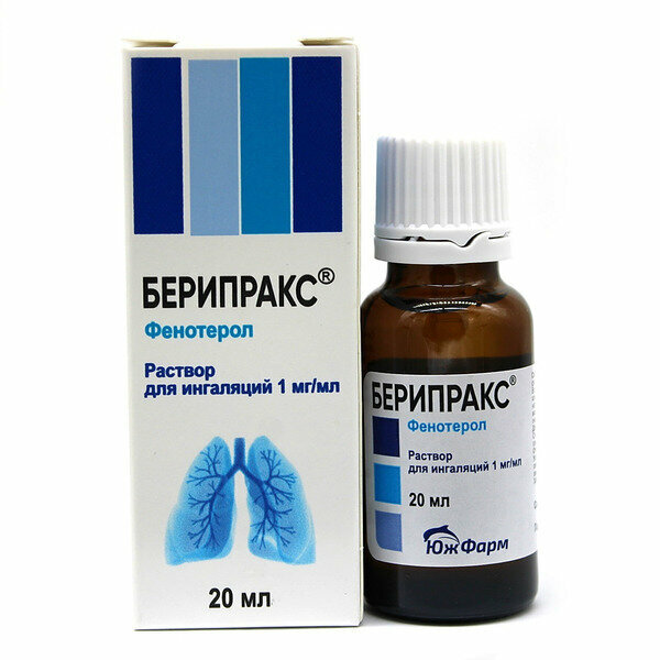 Берипракс раствор для ингаляций 1 мг/мл 20 мл 1 шт