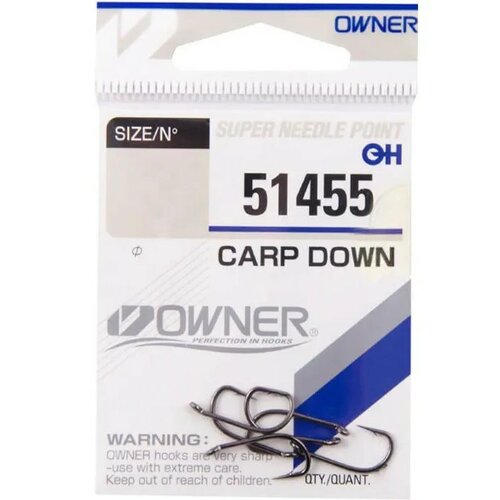 Крючок Owner 51455 №02 крючки owner 51455 carp down 2 5шт