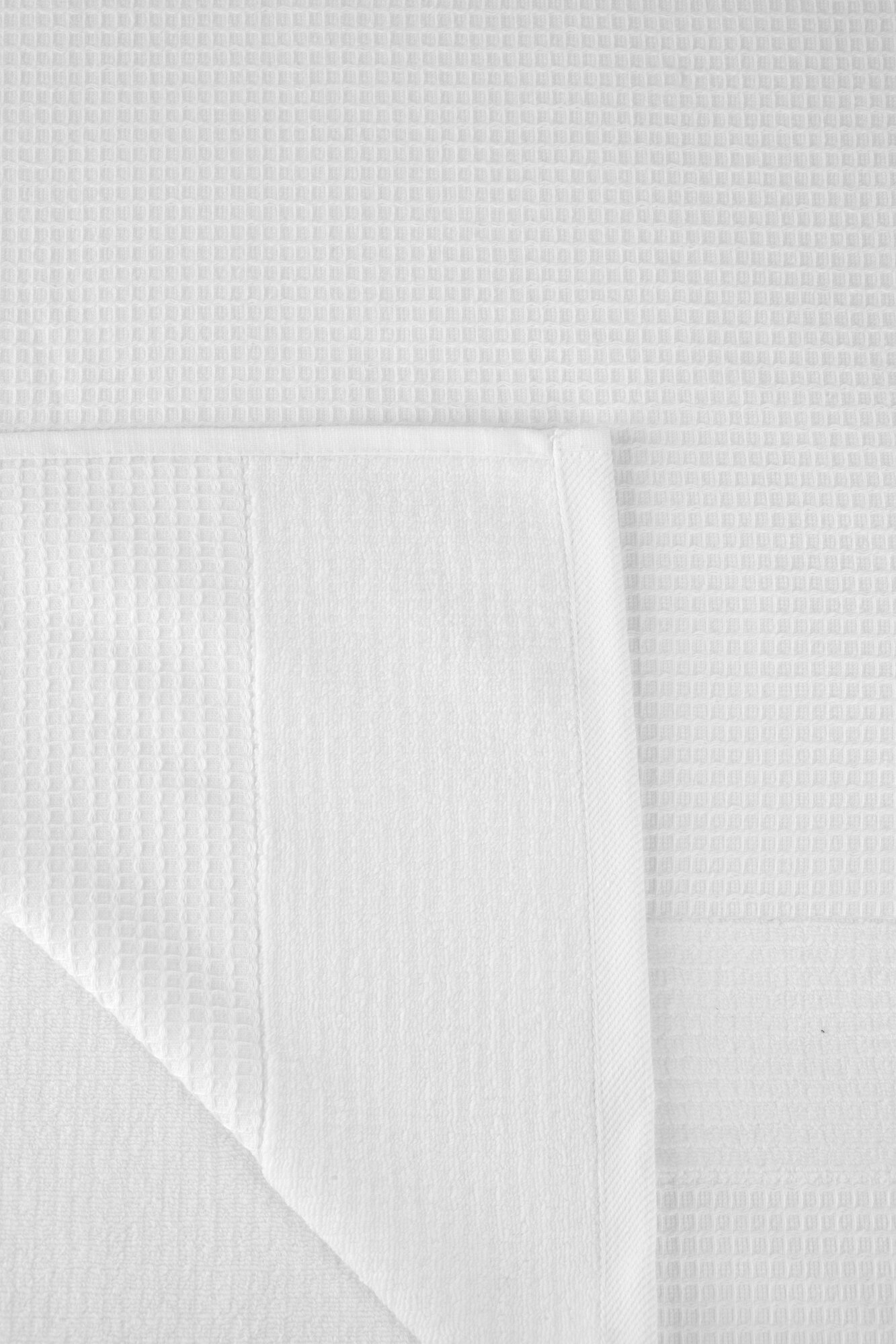 Полотенце LINENS WAFFLE/махровое/50х90/500 г/м2 WHITE, белый - фотография № 3