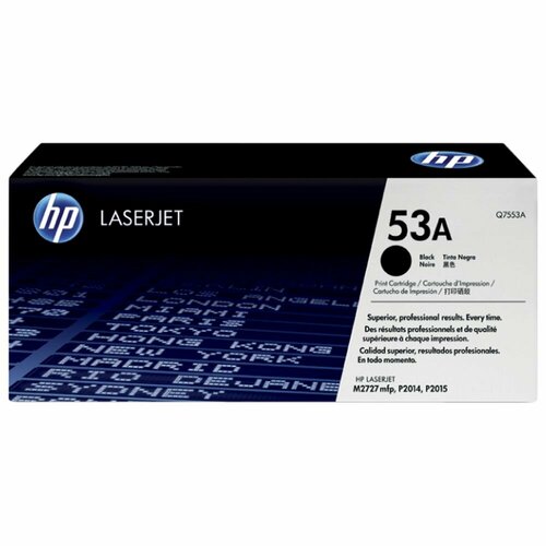 Картридж HP Q7553A (53A) картридж nv print q5949a q7553a для hp 3000 стр черный